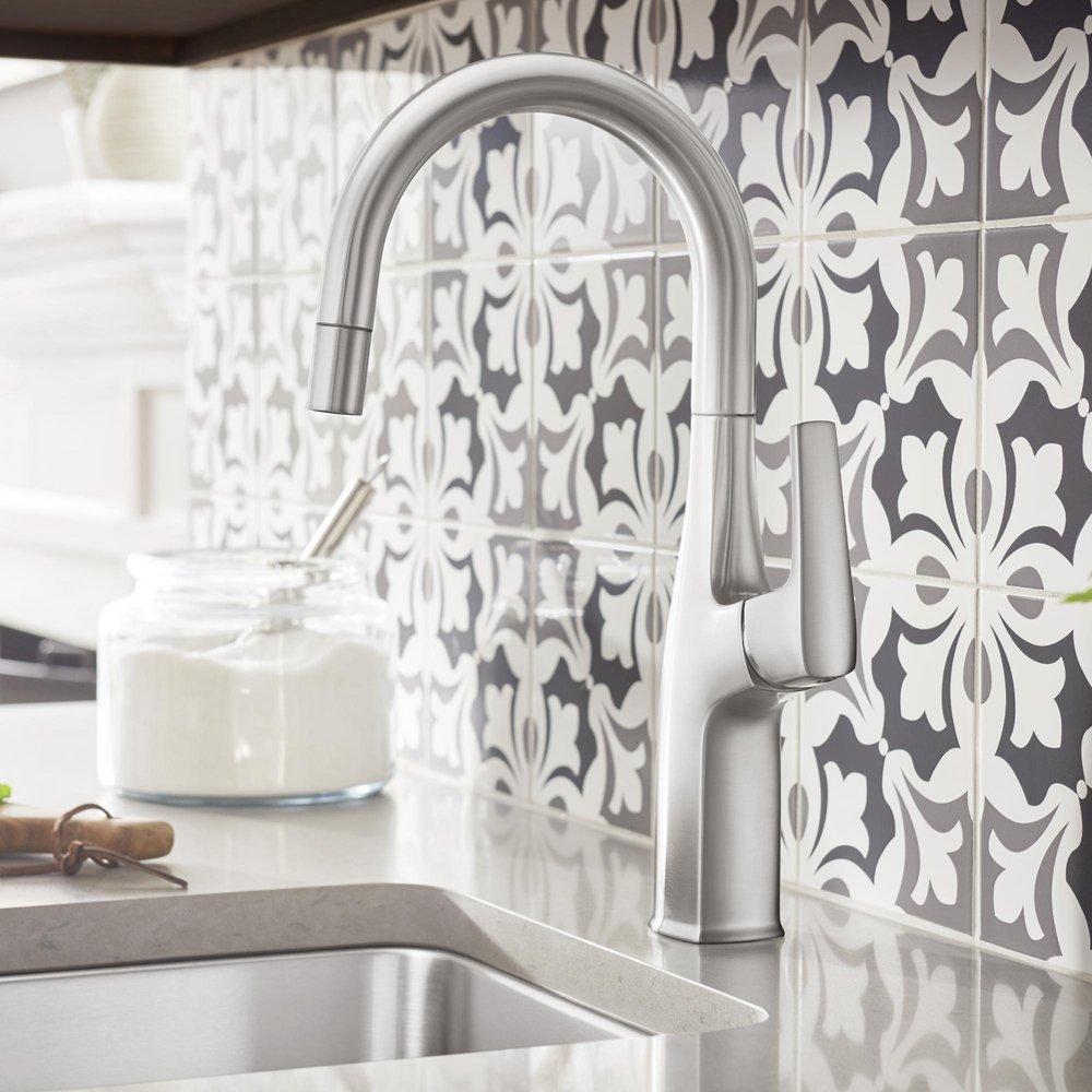 BLANCO PVD Steel Single Handle Lever Bar Faucet 