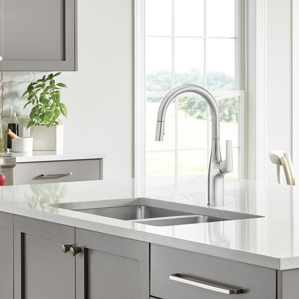 BLANCO PVD Steel Single Handle Pull Down Kitchen Faucet 