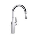 BLANCO Chrome Single Handle Pull Down Kitchen Faucet 
