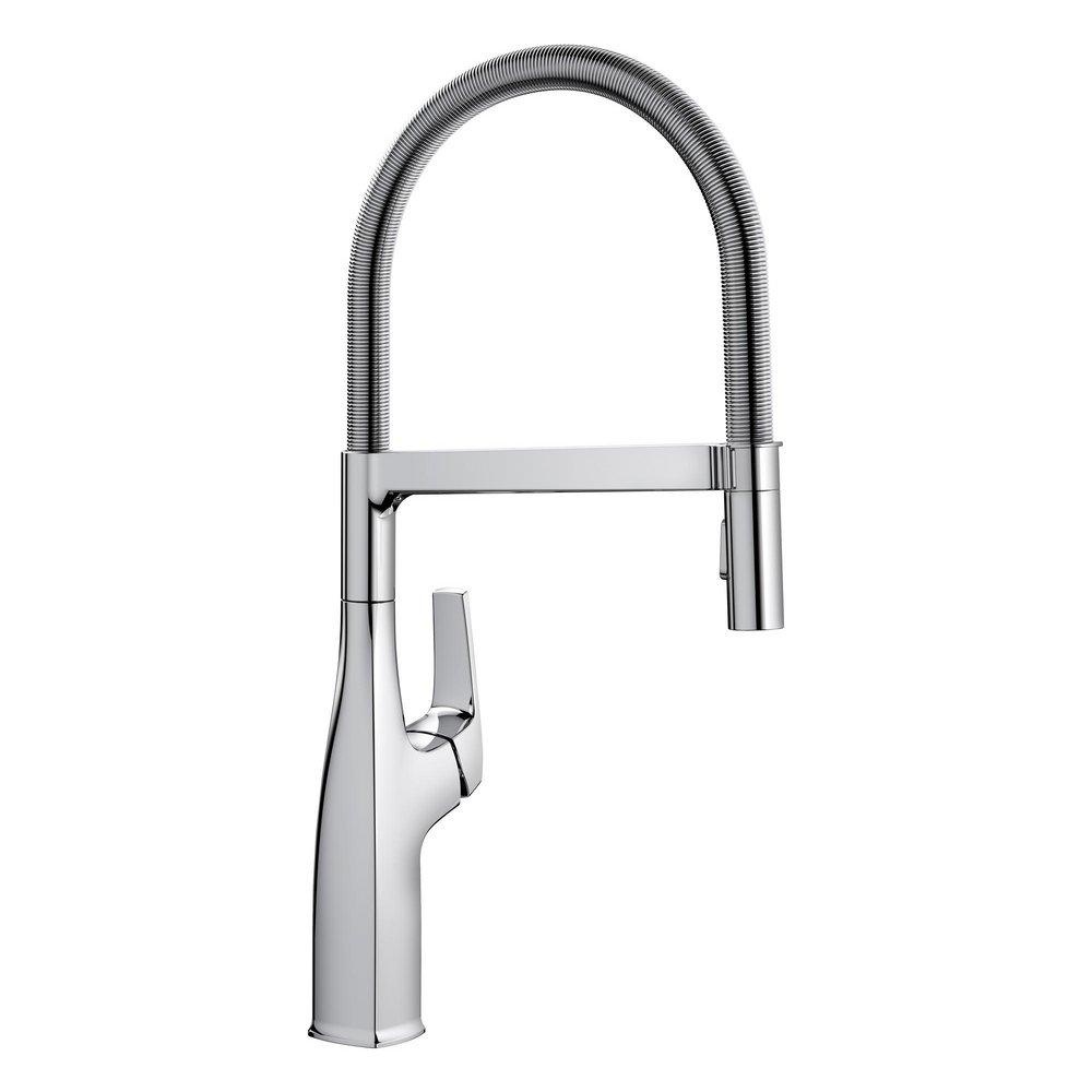 BLANCO Chrome Single Handle Pull Out Kitchen Faucet 