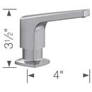 BLANCO PVD Steel 3-1/2 in. 16.9 oz. Kitchen Soap Dispenser 