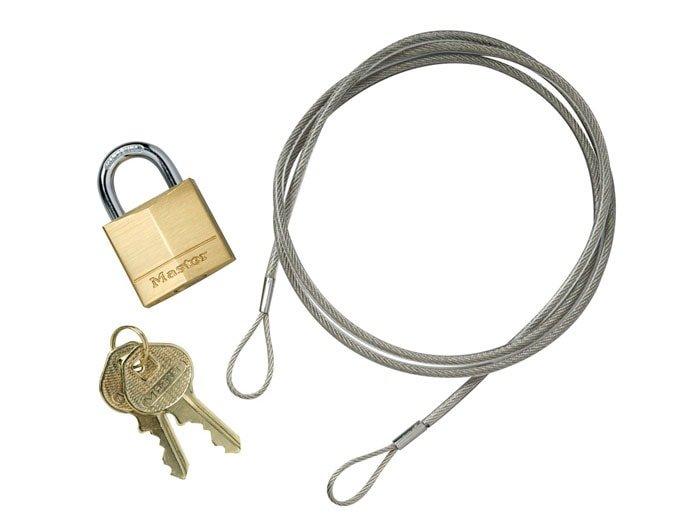 Justrite Anchoring Cable Kit with Padlock 
