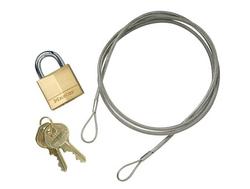 Anchoring Cable Kit with Padlock for Elite&trade; Smoker&rsquo;s Cease-Fire&reg; Cigarette Butt Receptacle