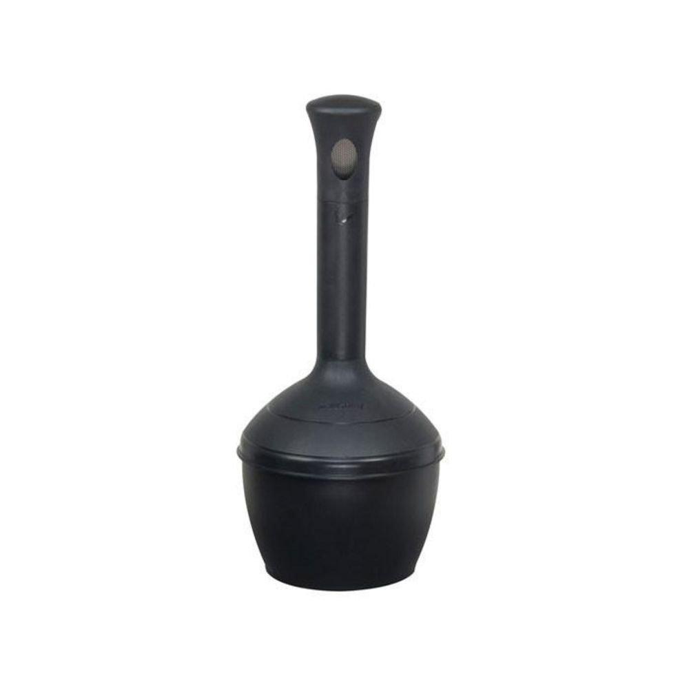 Justrite Deco Black Cigarette Smoker Butt Receptacle 