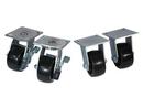 Replacement Set of (4) 4" Swivel Casters for Gas Cylinder Carts 