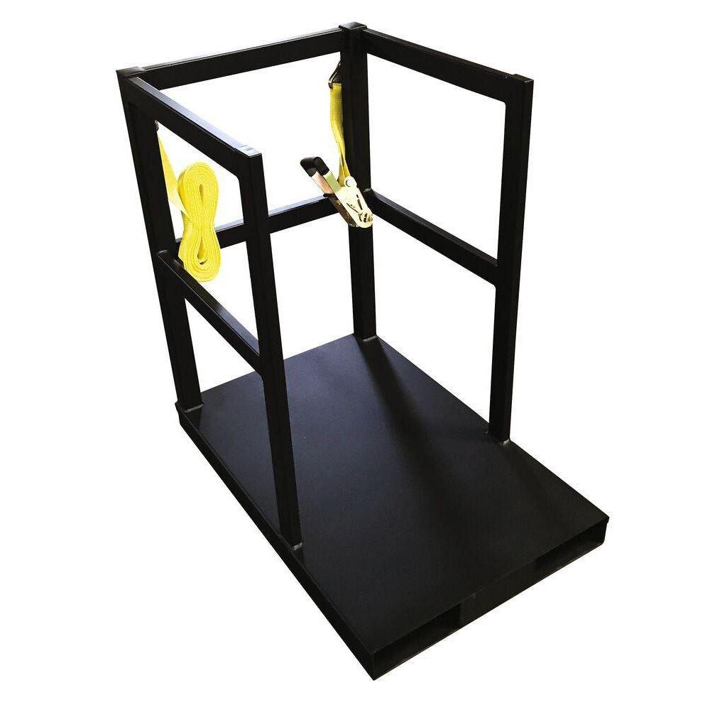 Steel End Loaded (6) Gas Cylinder Forklift Pallet - 2400lb Capacity 