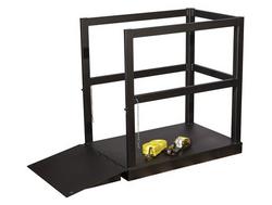 Steel End Loaded (6) Gas Cylinder Forklift Pallet with Ramp - 2400lb Capacity