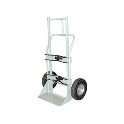 Steel 36" Wide 1000lb Capacity Single 9-18" Cylinder Hand Truck with 16" Pneumatic Wheels