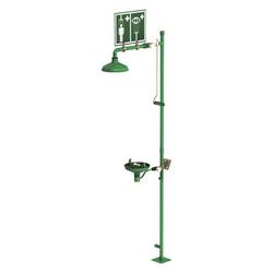 32-7/10 in. 316L Stainless Steel Floor Mount Combination Shower in Green Powder Coat