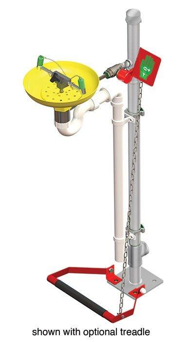 Eye/Face Wash, Pedestal Mount, Open ABS Bowl (Hughes) 