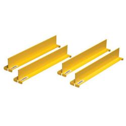 Yellow Set of (4) 14" Steel Shelf Dividers for 14" Deep Justrite Cabinets