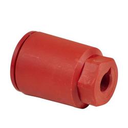 Red 3" x 2" Replacement Nozzle for Safety Showers w/ 1" NPT