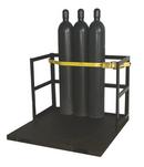 Steel End Loaded (21) Gas Cylinder Forklift Pallet - 6000lb Capacity 