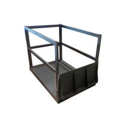 Steel End Loaded (14) Gas Cylinder Forklift Pallet w/ Ramp - 3600lb Capacity