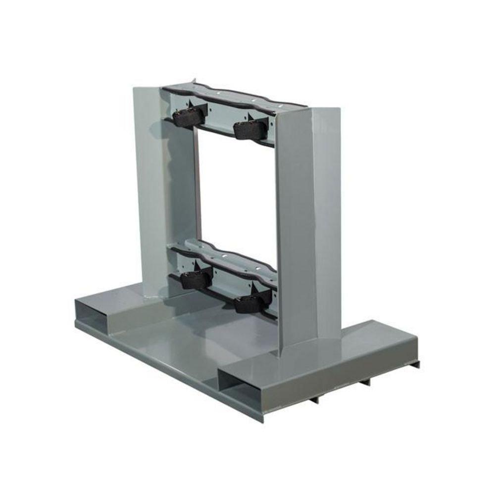 Low Profile Steel (4) Cylinder Individually Secured Gas Cylinder Forklift Pallet - 1200lb Capacity 