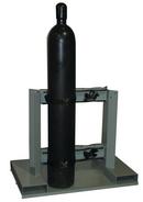 Low Profile Steel (4) Cylinder Individually Secured Gas Cylinder Forklift Pallet - 1200lb Capacity 