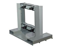 Low Profile Steel (4) Cylinder Individually Secured Gas Cylinder Forklift Pallet - 1200lb Capacity