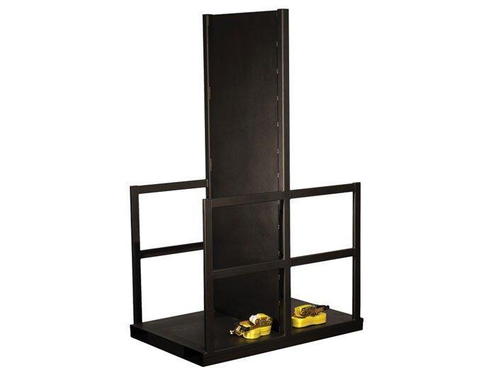 Steel (12) Gas Cylinder Forklift Pallet w/ Firewall - 4000lb Capacity 