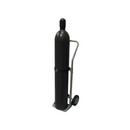 Steel 18" Wide Single Cylinder Handle Truck with 8" Semi-Pneumatic Wheels 