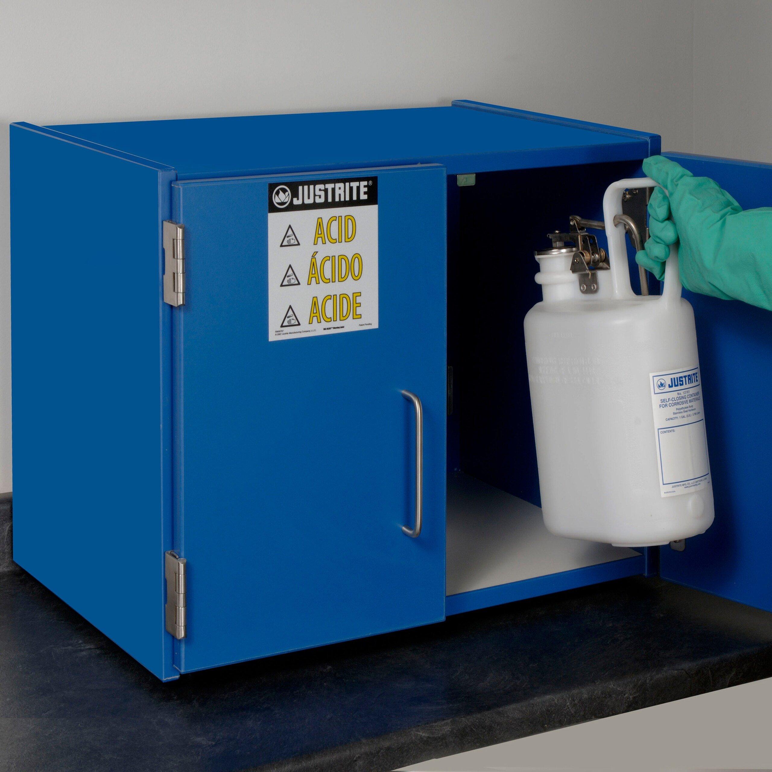 Wood Laminate Corrosives Countertop Safety Cabinet 