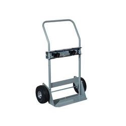 Double Cylinder 33" Wide 700 Capacity Hand Truck with 10-1/2" Pneumatic Front Wheels