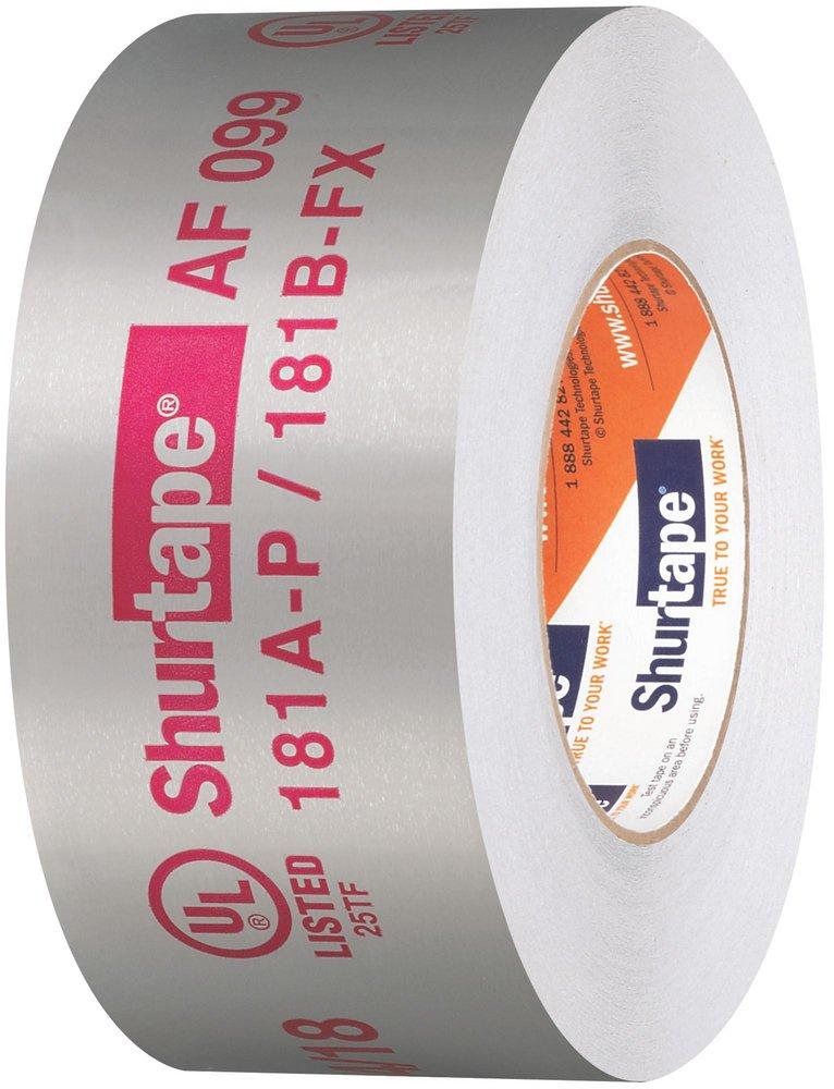 Shurtape Silver 60 yd. x 2-1/2 in. Aluminum and Acrylic Adhesive Foil Tape (16 Rolls per Case) 