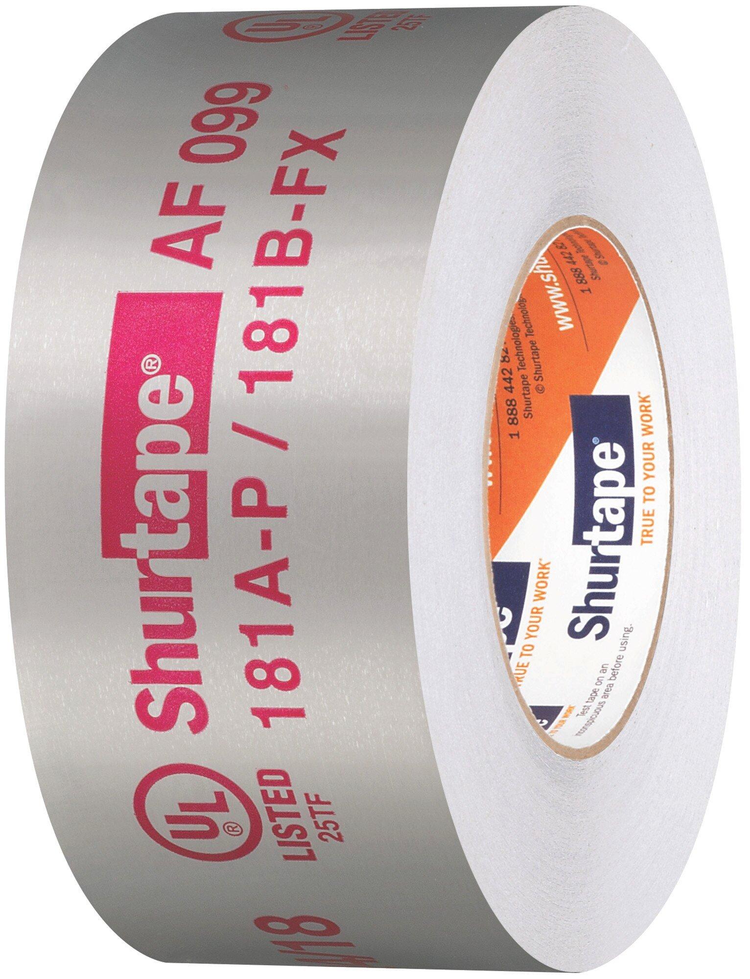 Shurtape Silver 60 yd. Silver UL 181A-P/B-FX Printed Aluminum Foil Tape 