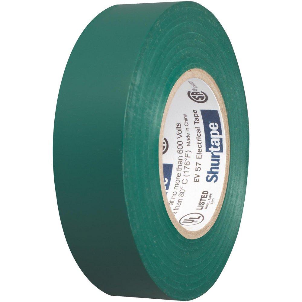 3/4 in x 66 ft Green General Purpose UL-Listed Electrical Tape 