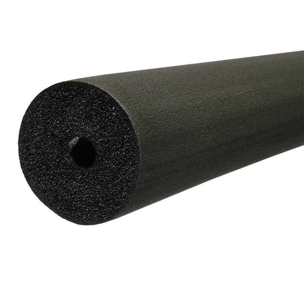 Jones Stephens Black 1/2 in. x 6 ft. -297 to 220 Deg F (-183 to 104 Deg C) Elastomeric Foam Seamless Pipe Insulation 