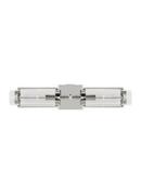 60W 2-Light Candelabra E-12 Vanity Fixture in Polished Nickel