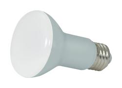 50W 3-47/50 in. R20 LED Light Bulb with a Medium E-26 Base Dimmable in Frost/Grey