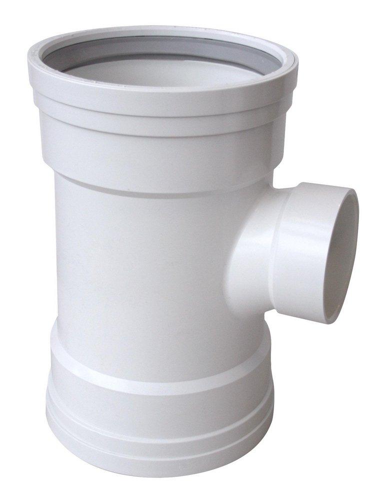 Multi-Fittings Corporation White Gasket x Hub PVC DWV Sewer Tee Wye 