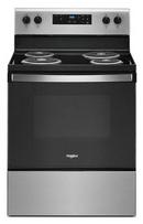 Whirlpool Heritage Stainless Steel 29-7/8 in. Electric 4-Burner Coil Freestanding Range 