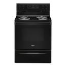 Whirlpool Heritage Black 29-7/8 in. Electric 4-Burner Coil Freestanding Range 