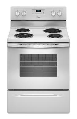 29-7/8 in. Electric 4-Burner Coil Freestanding Range in White