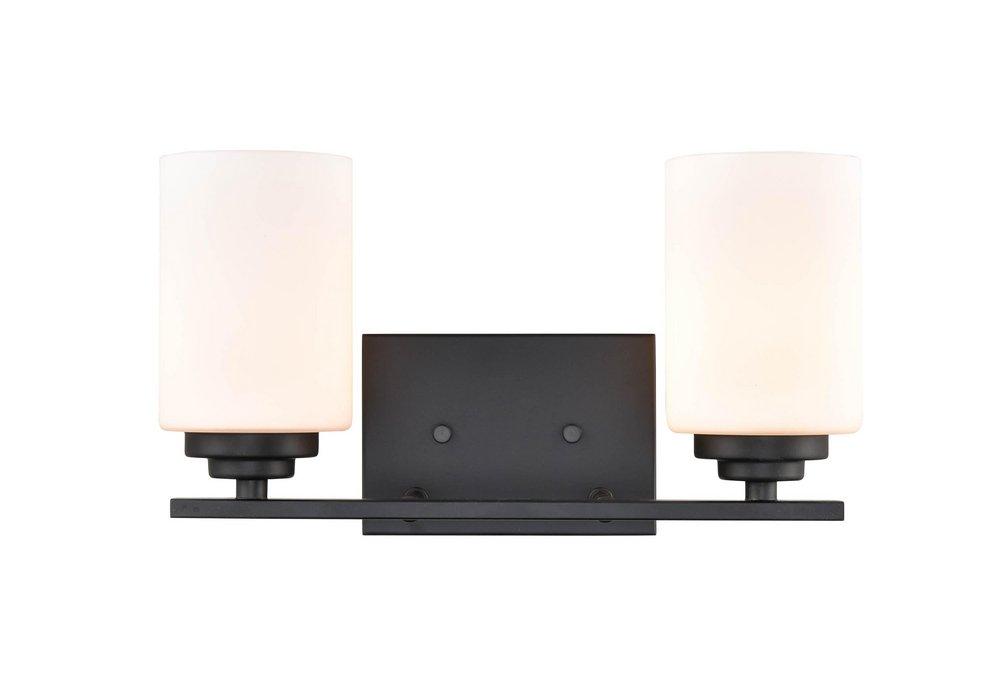 Millennium Lighting Matte Black 2-Light Vanity Fixture 