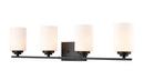 Millennium Lighting Matte Black 4-Light Vanity Fixture 