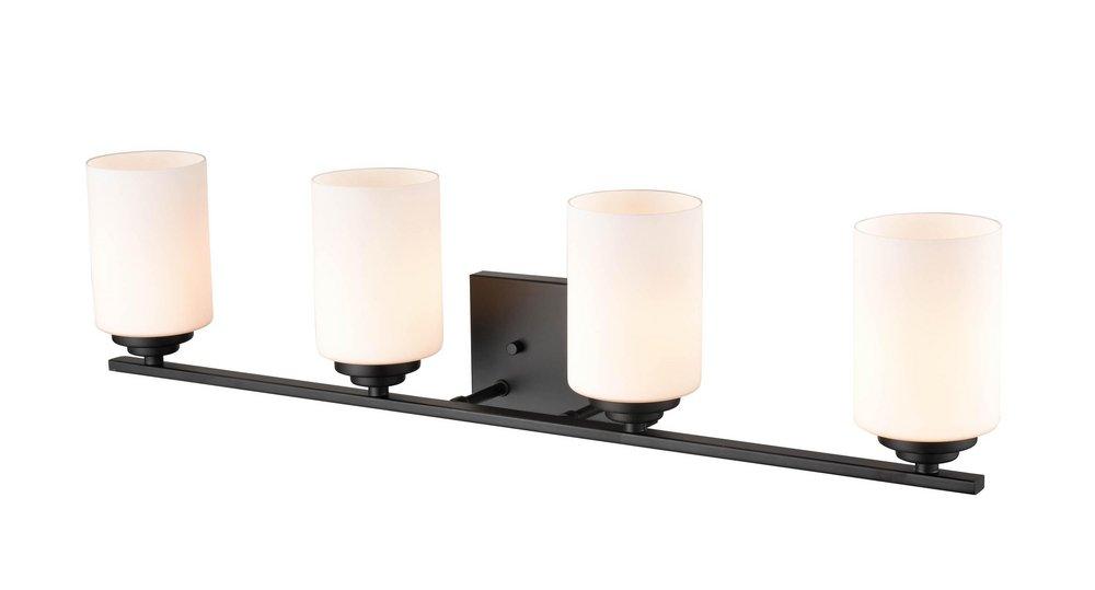 Millennium Lighting Matte Black 4-Light Vanity Fixture 