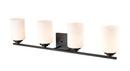 4-Light Vanity Fixture in Matte Black
