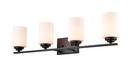 Millennium Lighting Matte Black 4-Light Vanity Fixture 