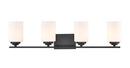 Millennium Lighting Matte Black 4-Light Vanity Fixture 