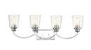 100W 4-Light Vanity Fixture in Polished Chrome