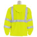 ERB Safety Hi-Viz Lime Polyester Pongee Windbreaker with Hood in Hi-Viz Lime 