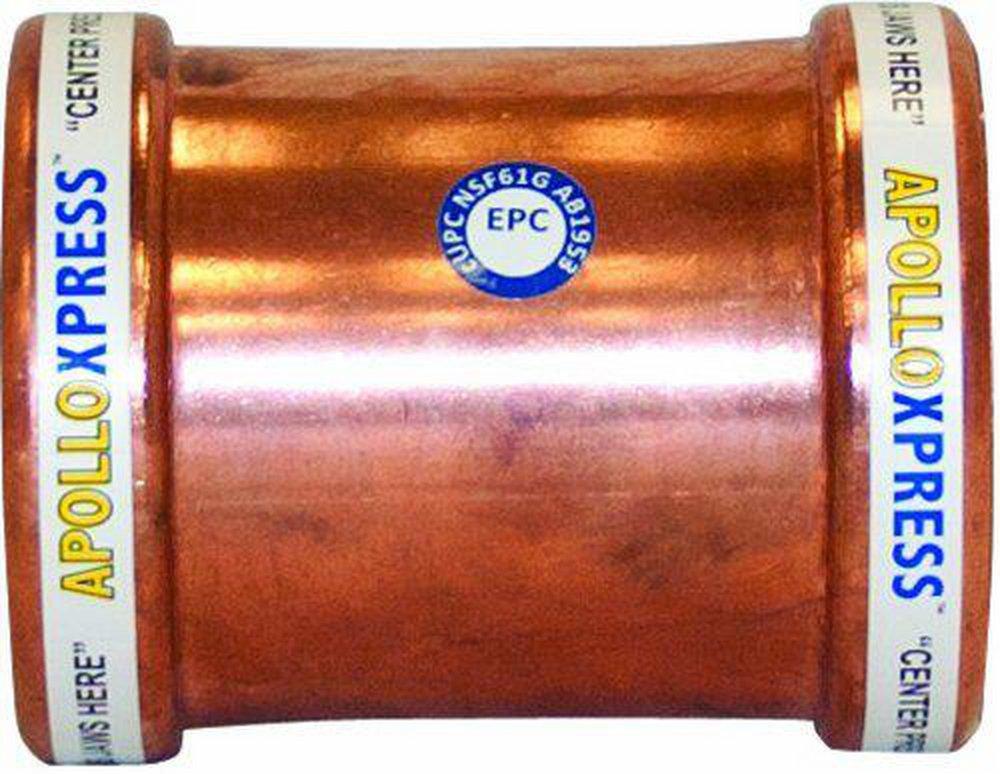 Apollo® Press Copper Press Coupling with Stop 