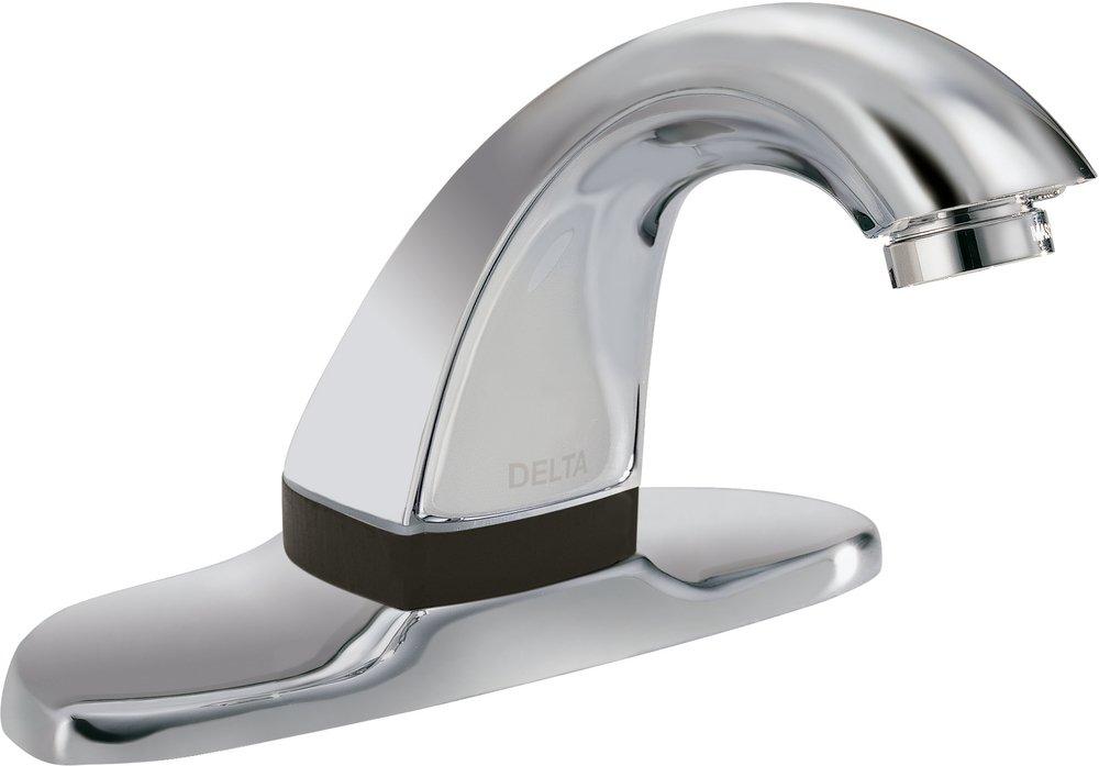 Delta Faucet Polished Chrome Electronic Bathroom Sink Faucet 