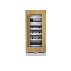 15 in. 1.5A 2.89 cf Undercounter Single Zone Wine Cooler with Right Hinge in Panel Ready