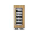 15 in. 1.5A 2.89 cf Undercounter Single Zone Wine Cooler with Right Hinge in Panel Ready