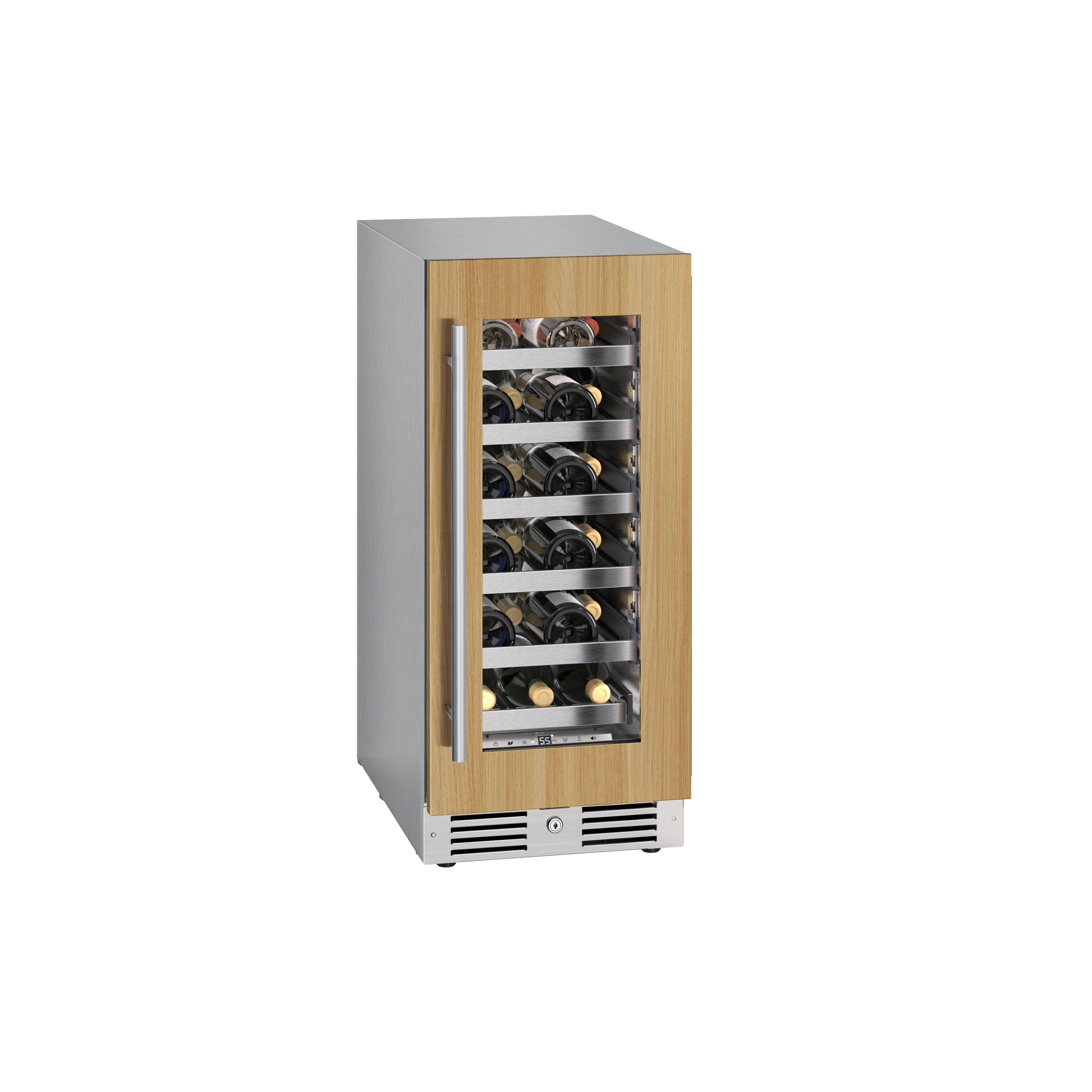 Landmark Panel Ready 15 in. 1.5A 2.89 cf Undercounter Single Zone Wine Cooler with Right Hinge in Panel Ready 