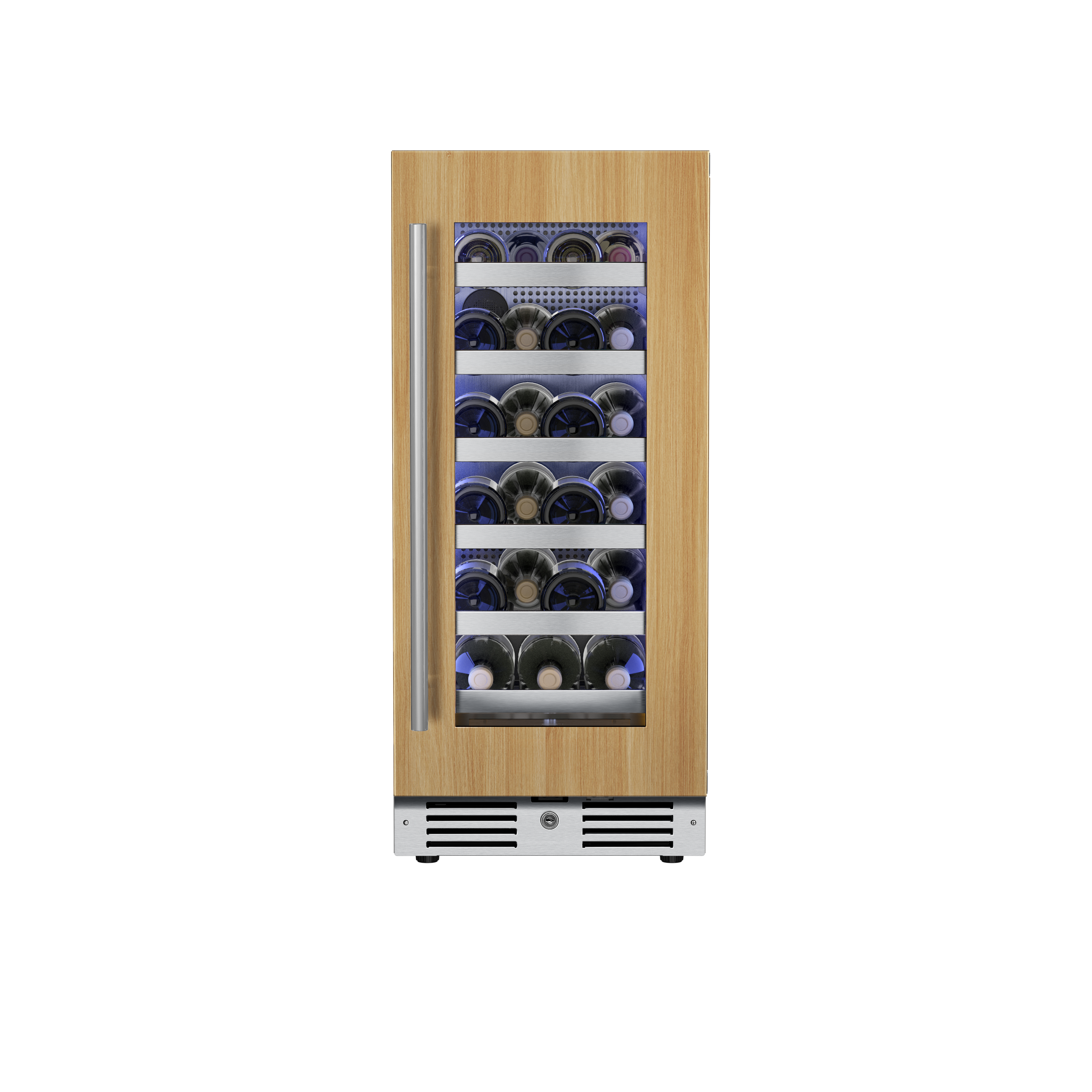 Landmark Panel Ready 15 in. 1.5A 2.89 cf Undercounter Single Zone Wine Cooler with Right Hinge in Panel Ready 