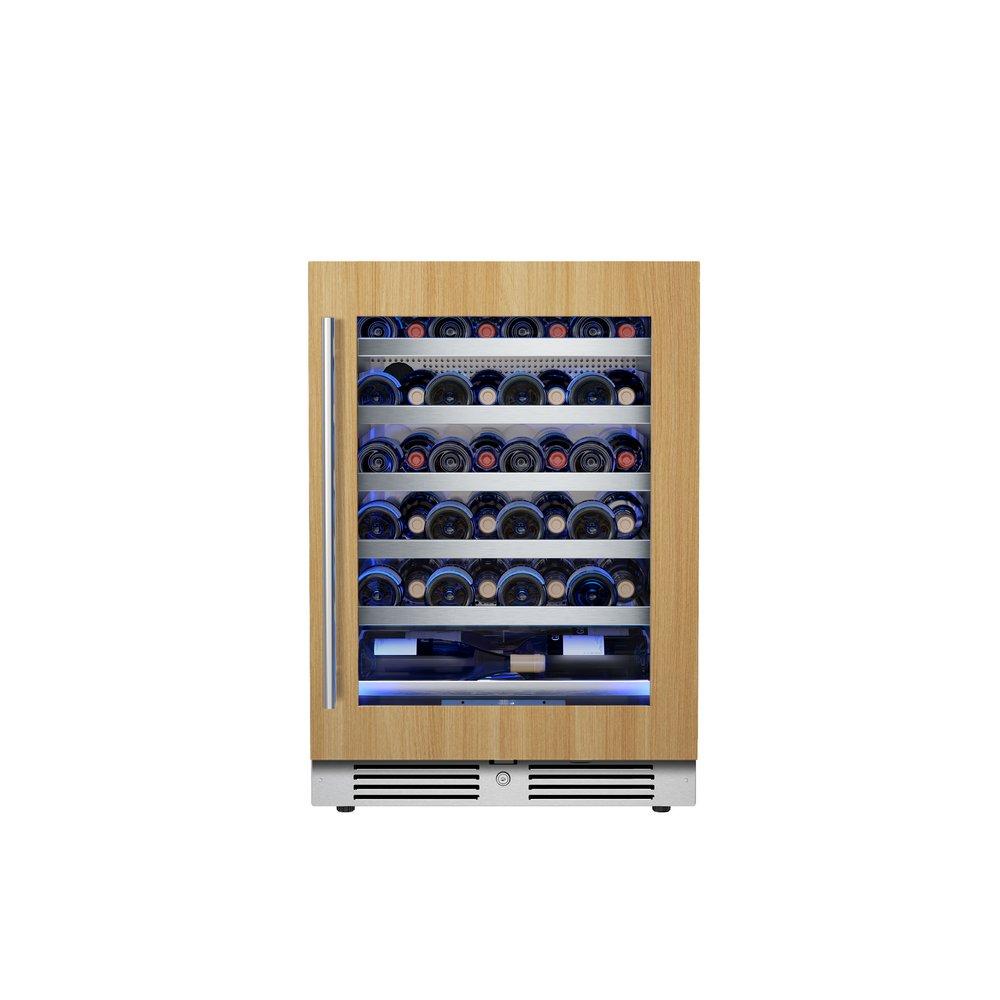 Landmark Panel Ready 24 in. 1.5A 5.21 cf Undercounter Single Zone Wine Cooler with Right Hinge in Panel Ready 